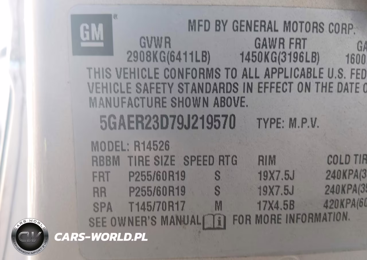 2009 Buick Enclave Cxl VIN:5GAER23D79J219570 - 9
