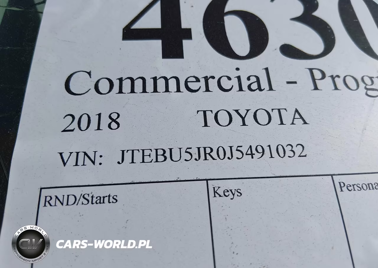 2018 Toyota 4Runner Sr5 VIN:JTEBU5JR0J5491032 - 9