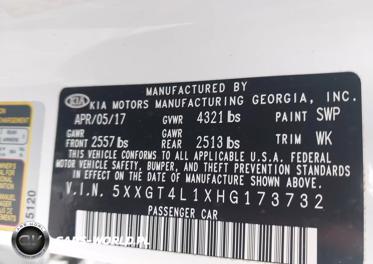 2017 Kia Optima Lx Turbo VIN:5XXGT4L1XHG173732 - 9