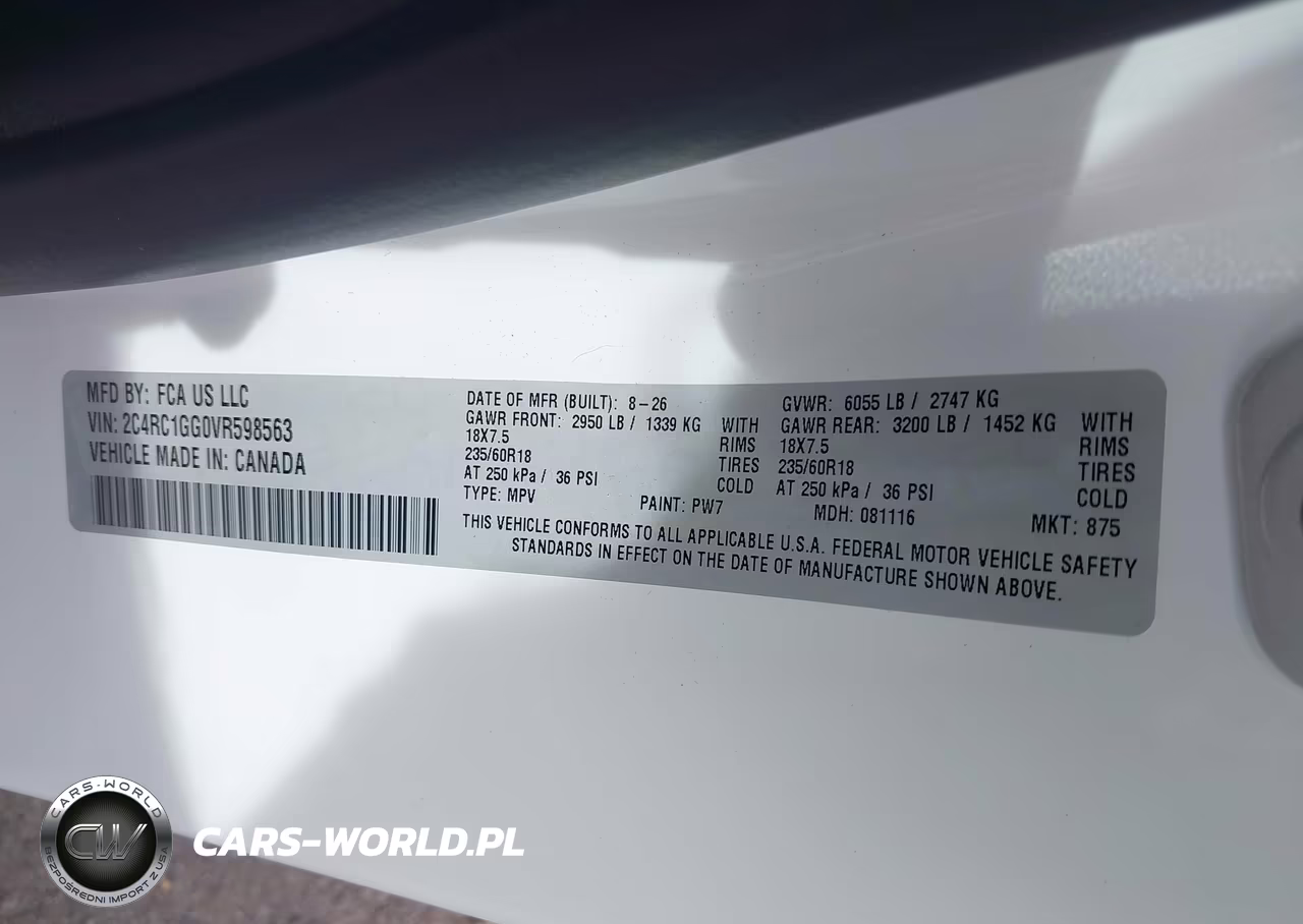 2027 Chrysler Pacifica VIN:2C4RC1GG0VR598563 - 9