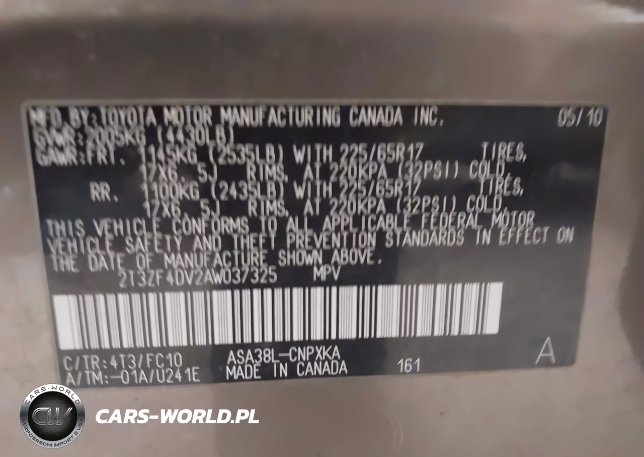 2010 Toyota Rav4 VIN:2T3ZF4DV2AW037325 - 9