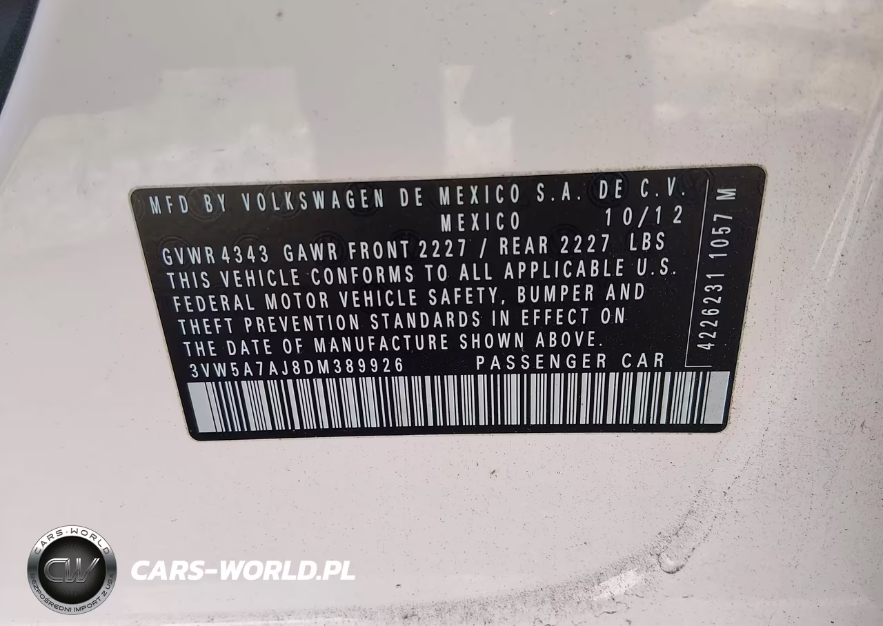 2013 Volkswagen Jetta Gli Autobahn VIN:3VW5A7AJ8DM389926 - 9