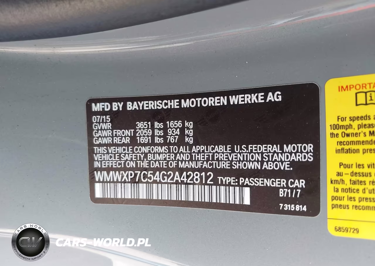 2016 Mini Hardtop Cooper S VIN:WMWXP7C54G2A42812 - 9