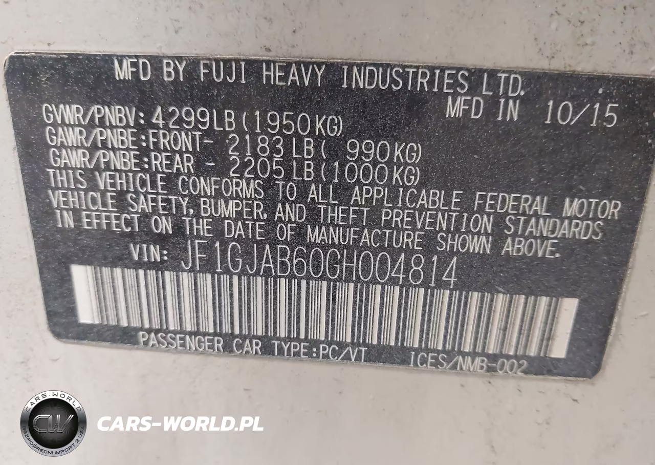 2016 Subaru Impreza 2.0I Premium VIN:JF1GJAB60GH004814 - 9