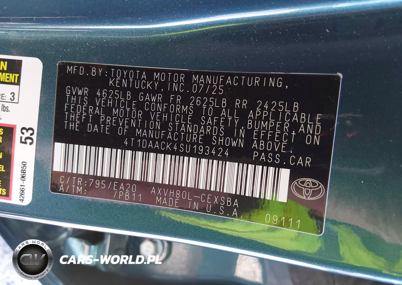 2025 Toyota Camry Se VIN:4T1DAACK4SU193424 - 9