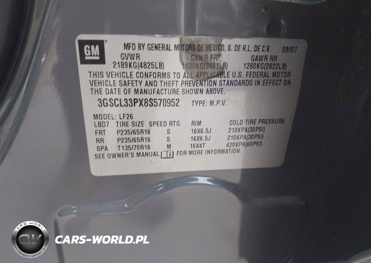 2008 Saturn Vue 4-Cyl Xe VIN:3GSCL33PX8S570952 - 9