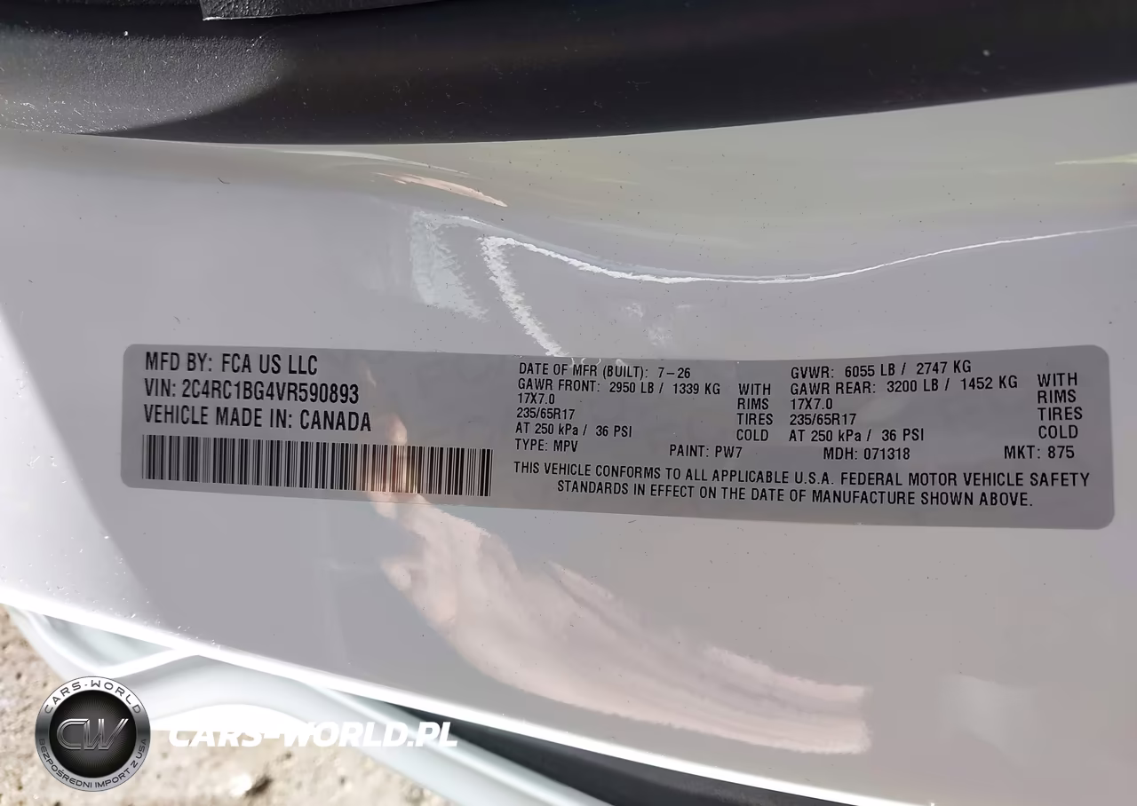 2027 Chrysler Pacifica VIN:2C4RC1BG4VR590893 - 9