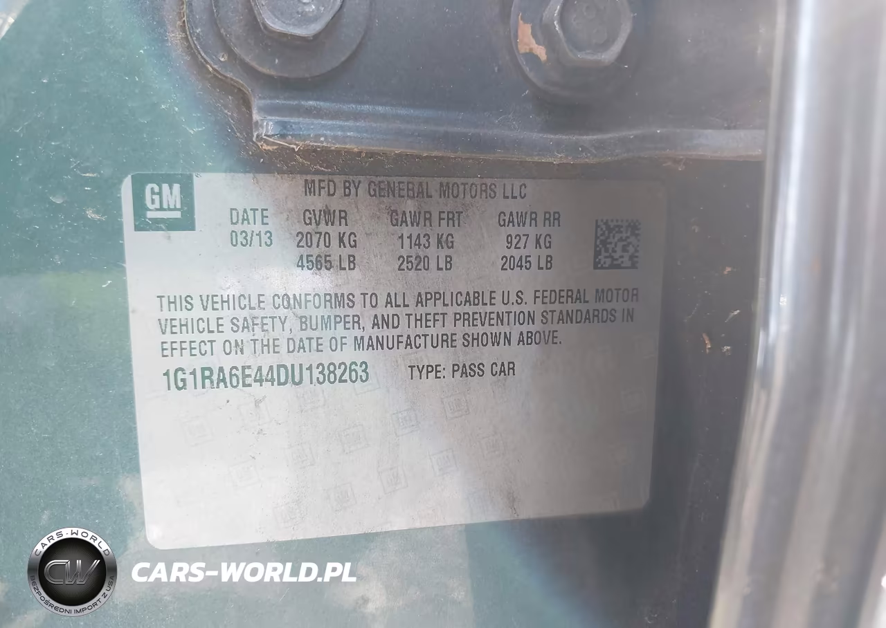 2014 Chevy Volt VIN:1G1RA6E44DU138263 - 9