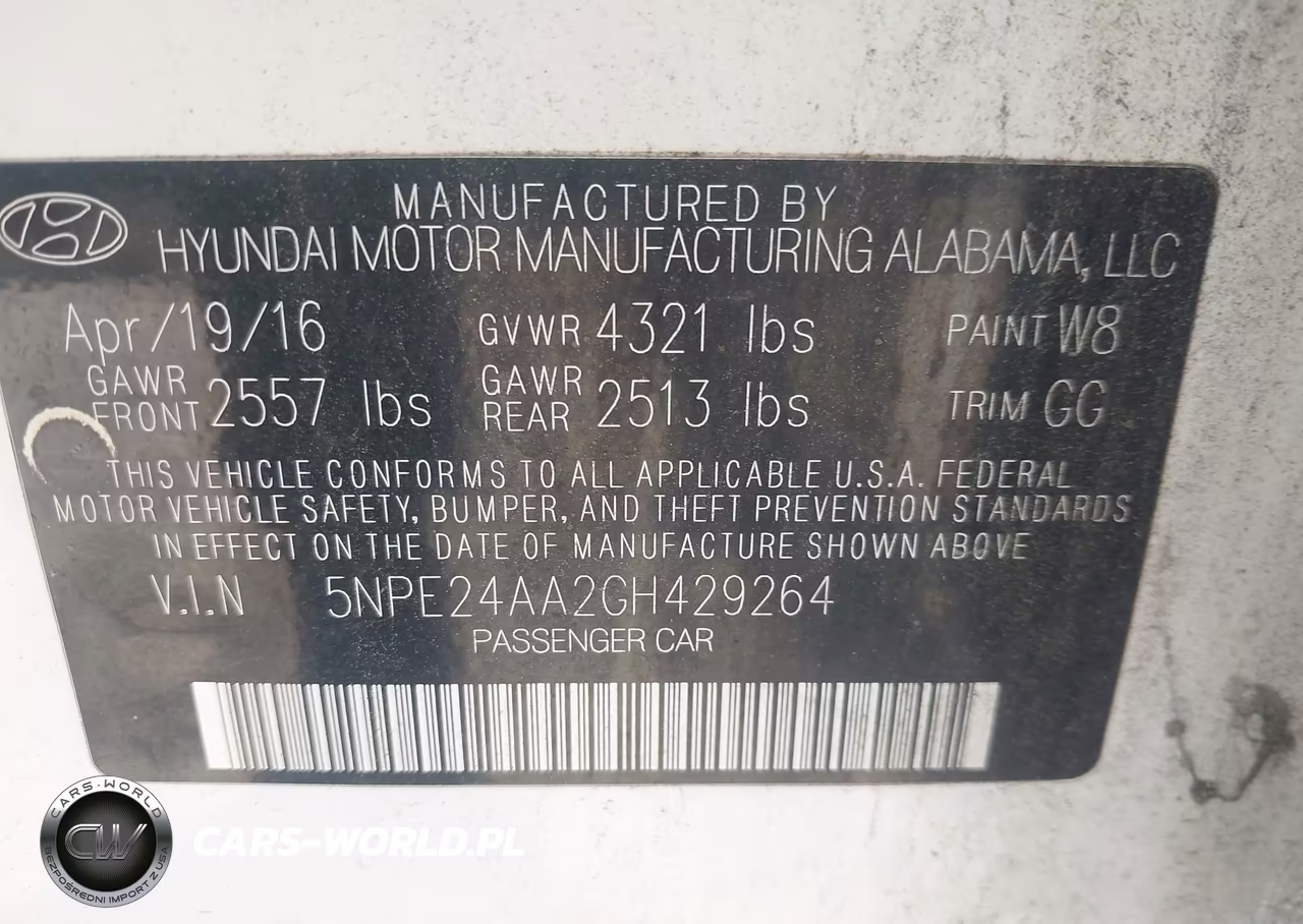2016 Hyundai Sonata Eco VIN:5NPE24AA2GH429264 - 9