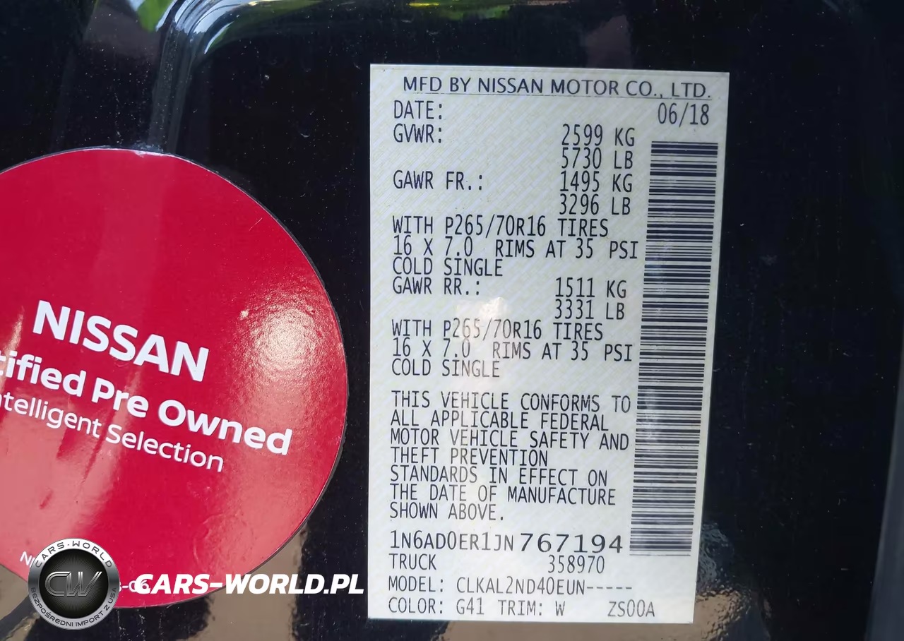 2018 Nissan Frontier Sv VIN:1N6AD0ER1JN767194 - 9