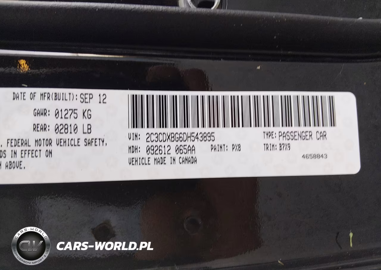 2013 Dodge Charger Se VIN:2C3CDXBG6DH543895 - 9
