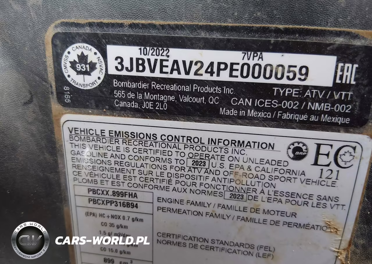 2023 Can-Am Maverick X3 Utility Vehicle VIN:3JBVEAV24PE000059 - 10