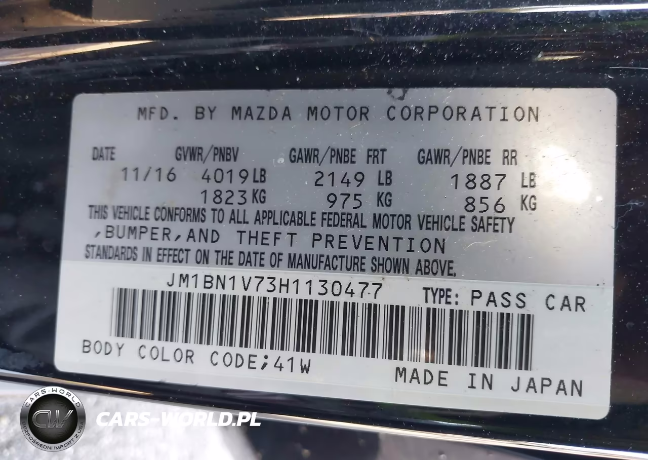 2017 Mazda Mazda3 Touring VIN:JM1BN1V73H1130477 - 9