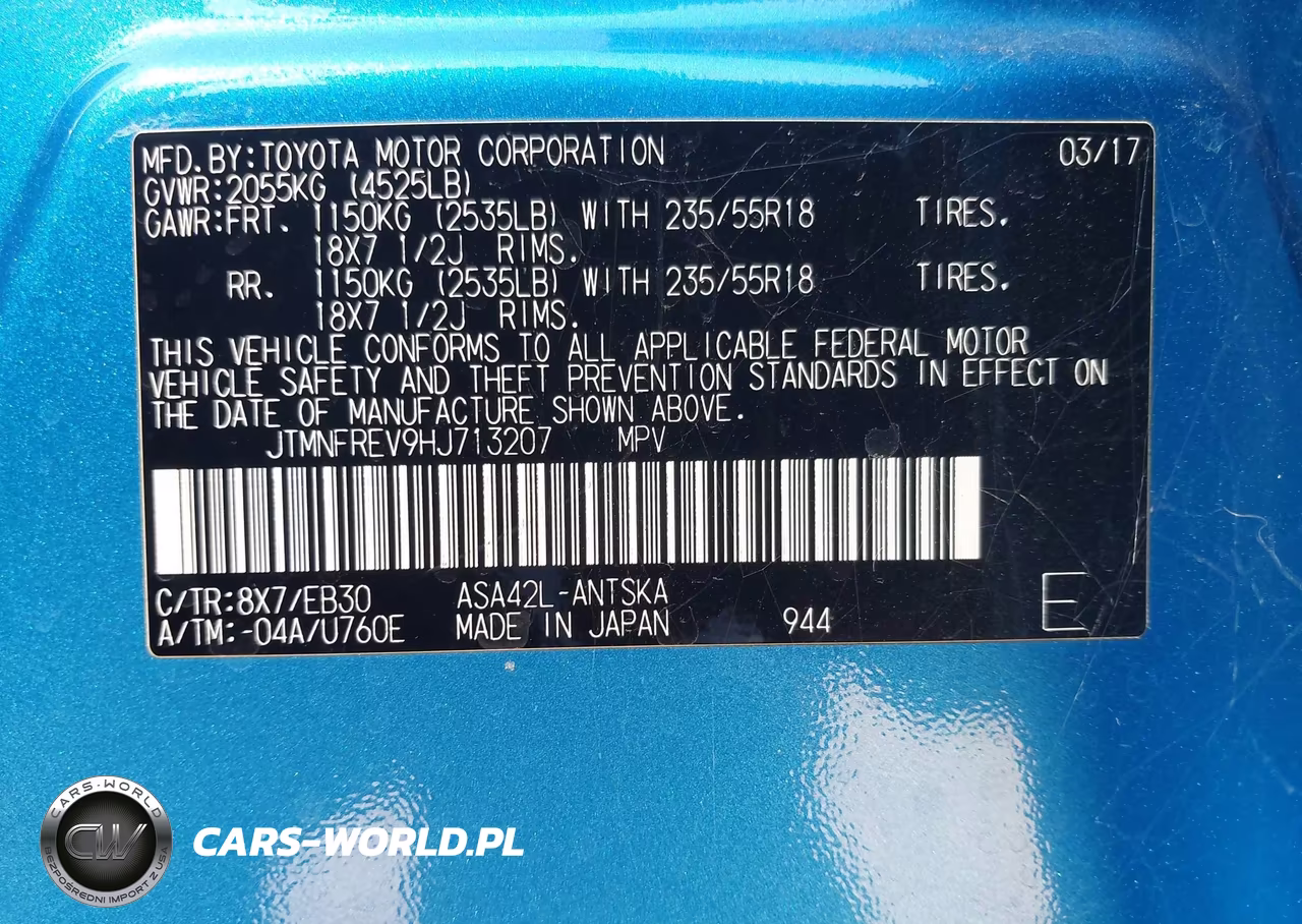 2017 Toyota Rav4 Se VIN:JTMNFREV9HJ713207 - 9