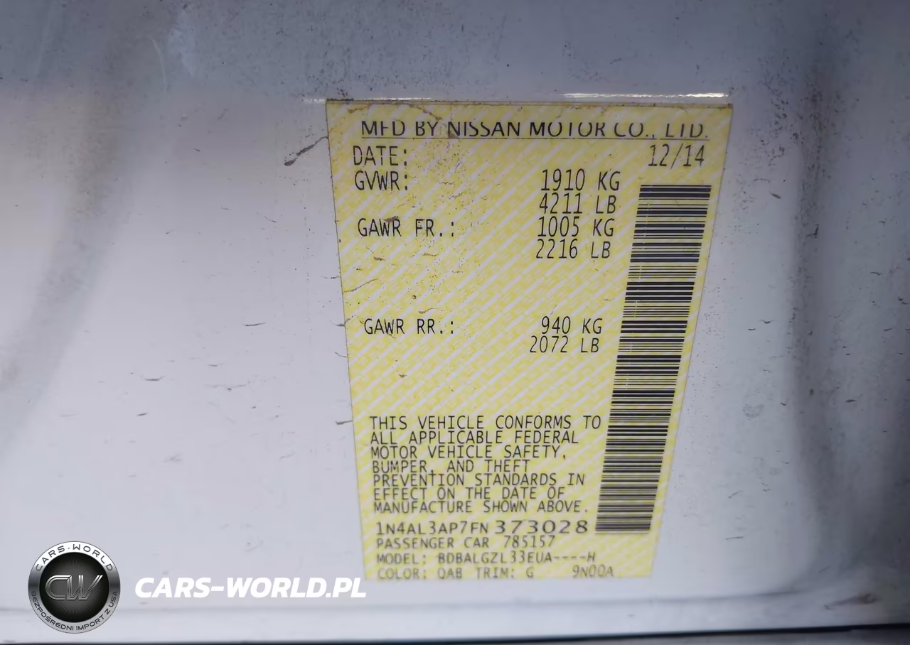 2015 Nissan Altima 2.5 S VIN:1N4AL3AP7FN373028 - 9
