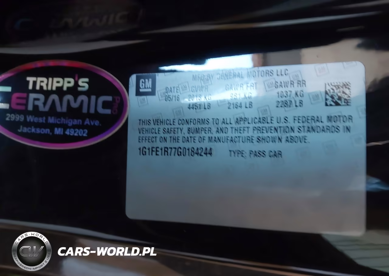 2016 Chevrolet Camaro 1Ss VIN:1G1FE1R77G0184244 - 9