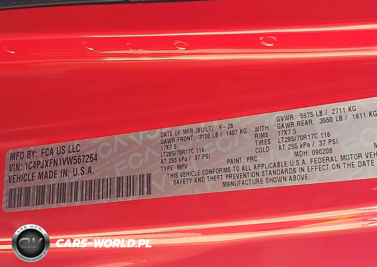 2027 Jeep Wrangler VIN:1C4PJXFN1VW567264 - 9