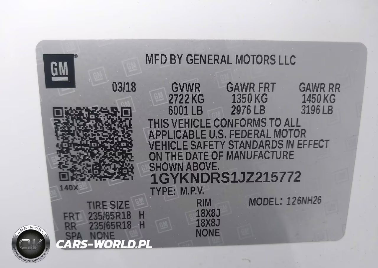 2018 Cadillac Xt5 Luxury VIN:1GYKNDRS1JZ215772 - 9