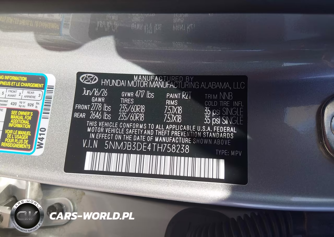 2026 Hyundai Tucson Sel VIN:5NMJB3DE4TH758238 - 9