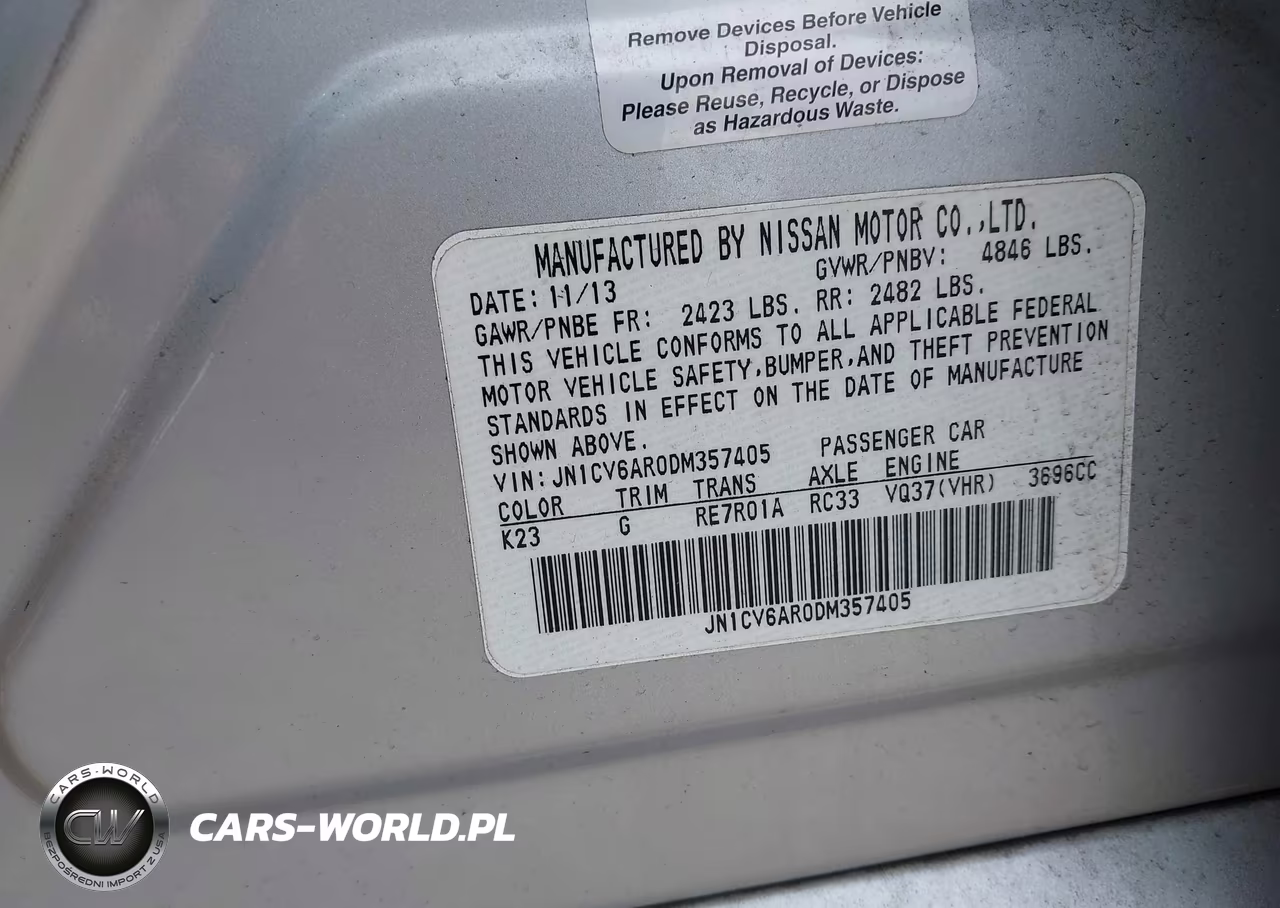 2013 Infiniti G37X VIN:JN1CV6AR0DM357405 - 9