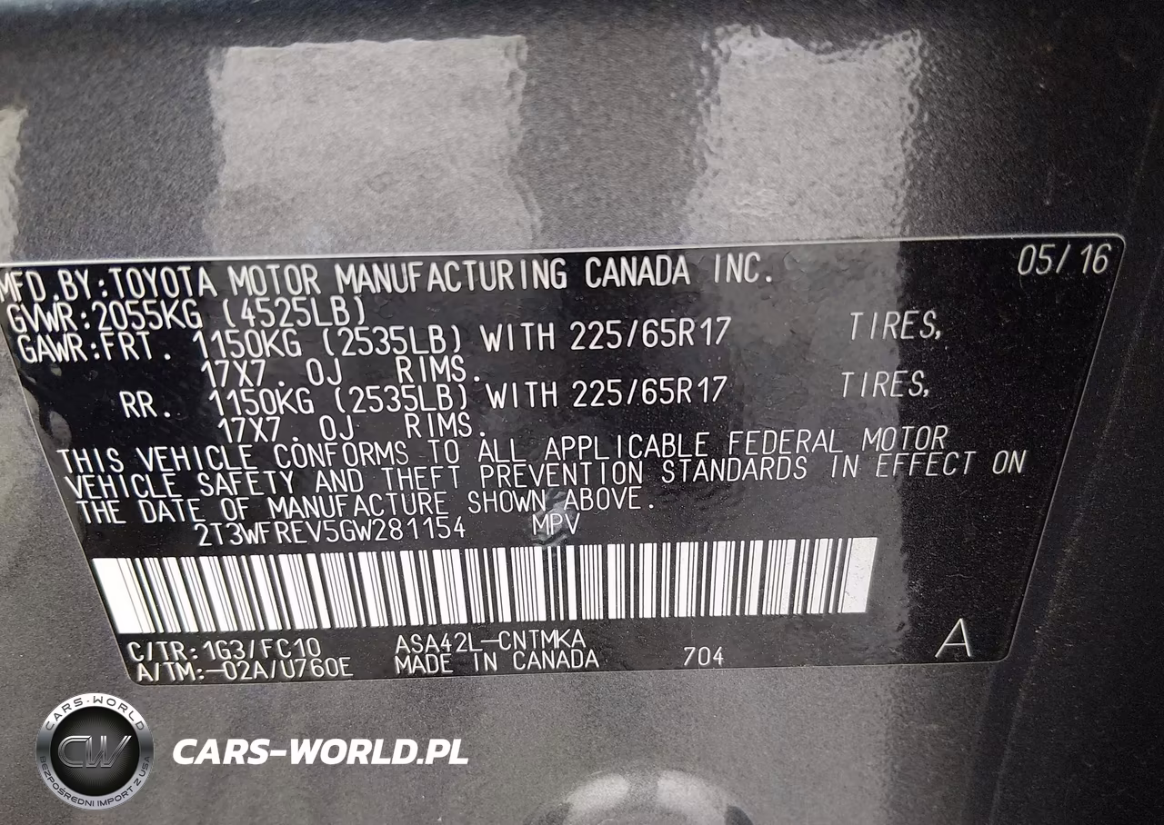 2016 Toyota Rav4 Xle VIN:2T3WFREV5GW281154 - 9