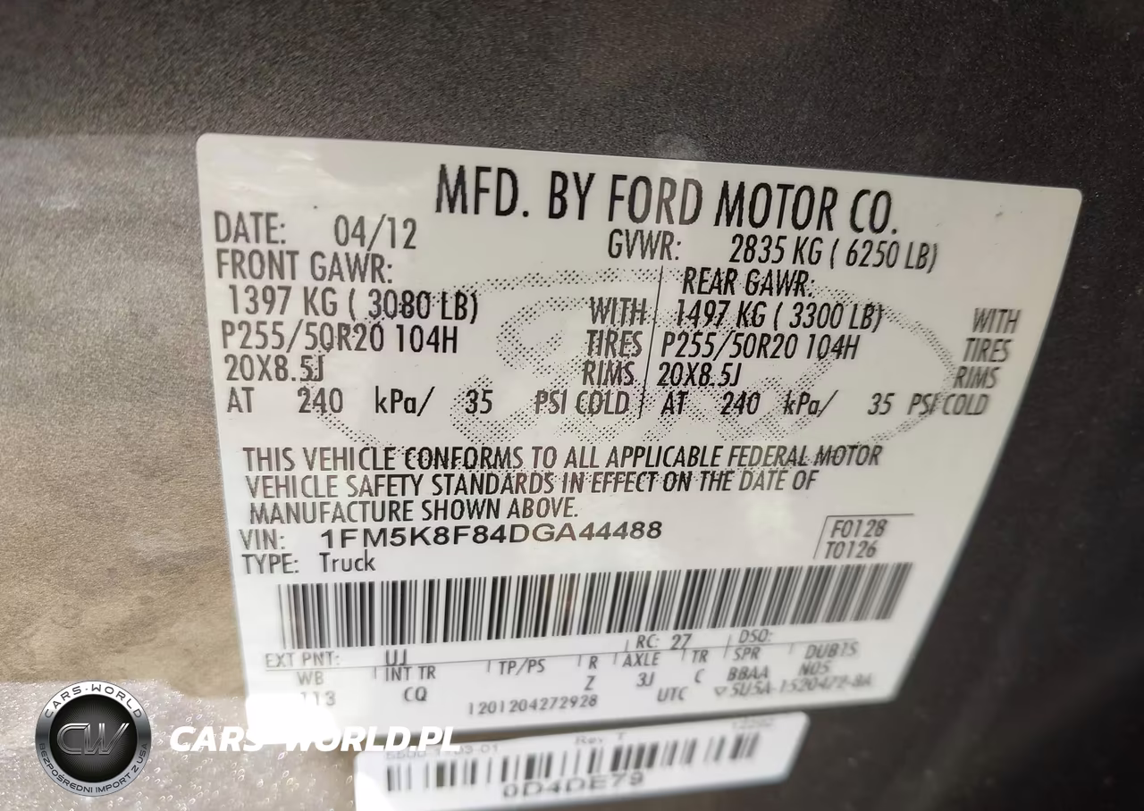 2013 Ford Explorer Limited VIN:1FM5K8F84DGA44488 - 9
