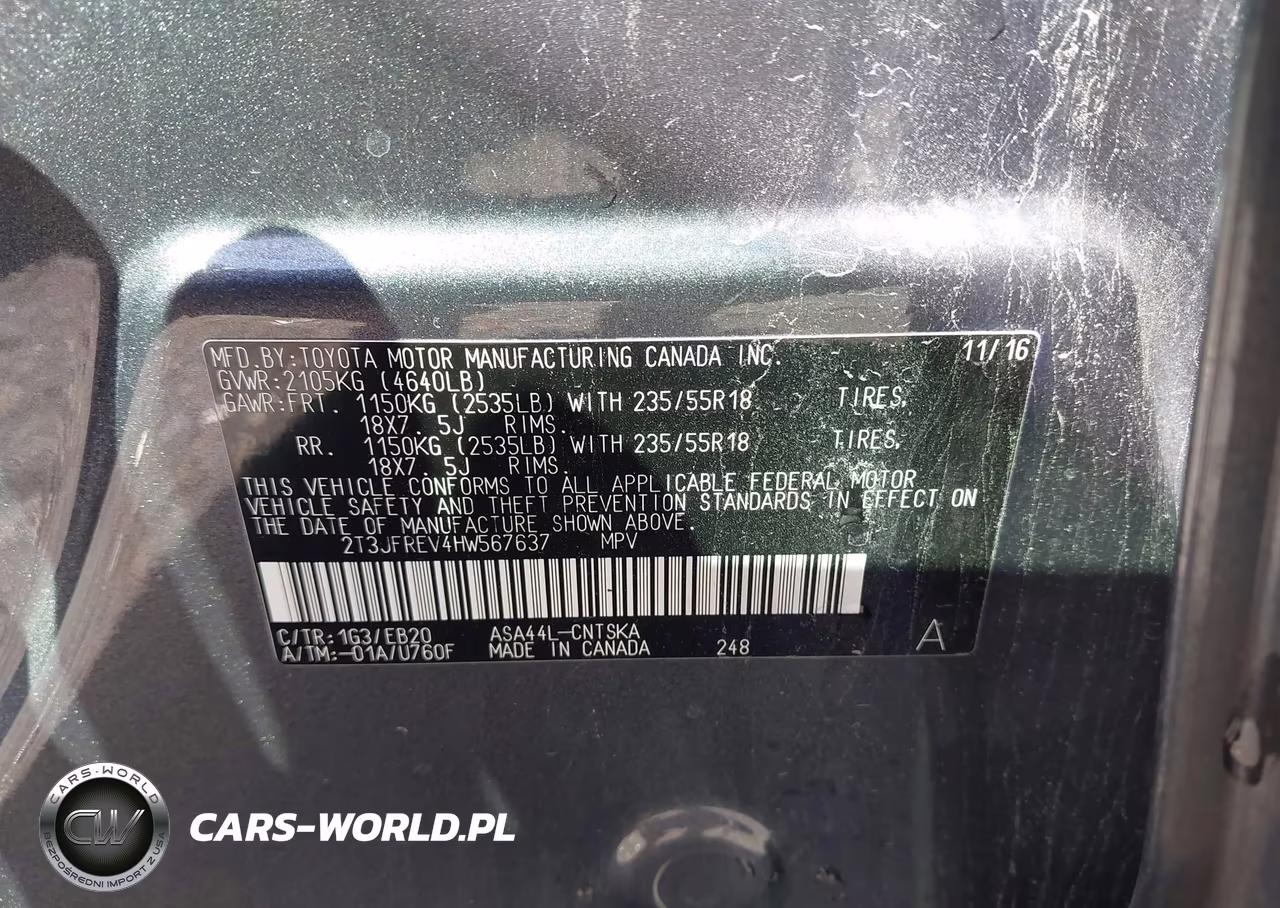 2017 Toyota Rav4 Se VIN:2T3JFREV4HW567637 - 9