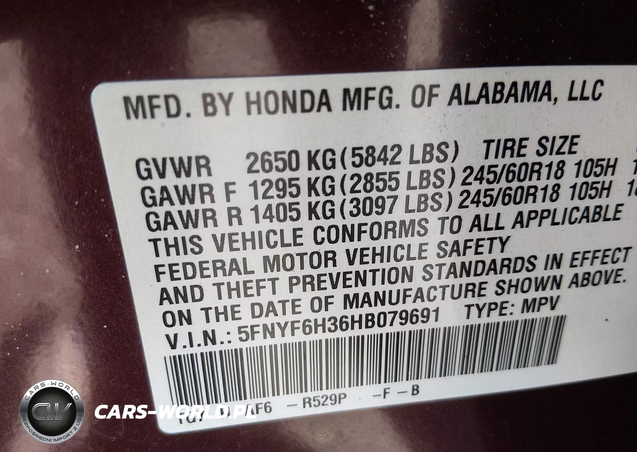 2017 Honda Pilot Ex VIN:5FNYF6H36HB079691 - 9