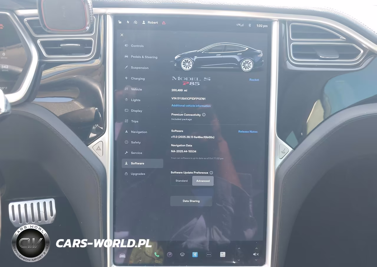 2013 Tesla Model S Performance VIN:5YJSA1CP1DFP13761 - 7