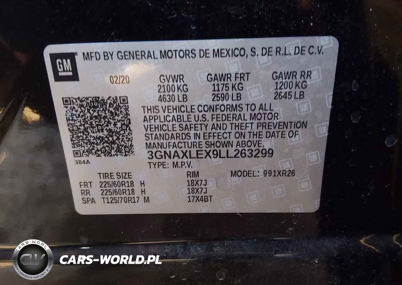 2020 Chevrolet Equinox Fwd Lt 2.0L Turbo VIN:3GNAXLEX9LL263299 - 9