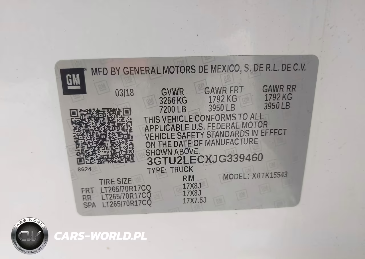 2018 GMC Sierra 1500 VIN:3GTU2LECXJG339460 - 9