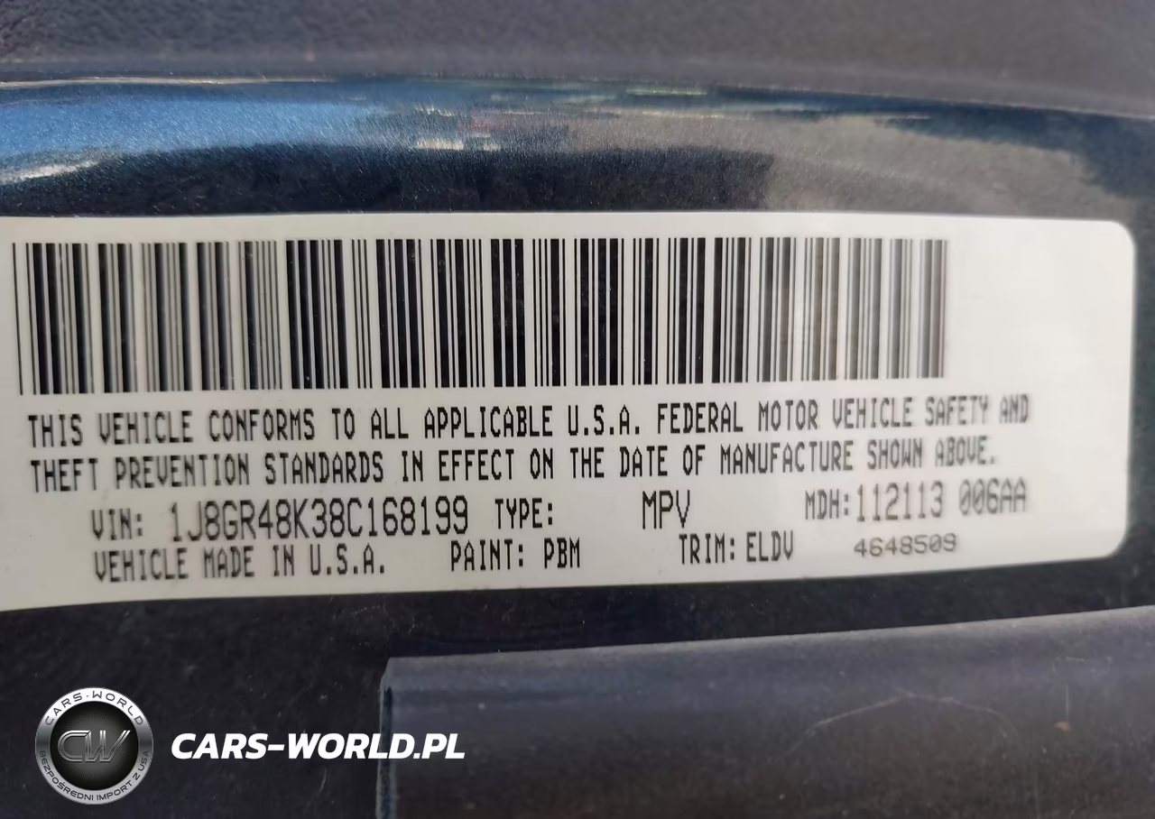 2008 Jeep Grand Cherokee Laredo VIN:1J8GR48K38C168199 - 9