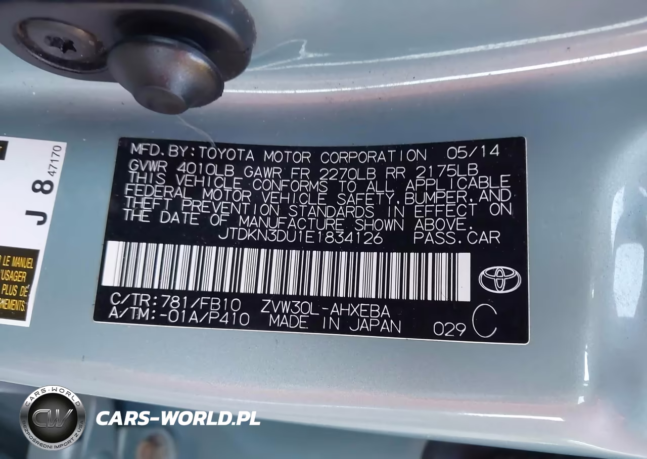 2014 Toyota Prius Three VIN:JTDKN3DU1E1834126 - 9