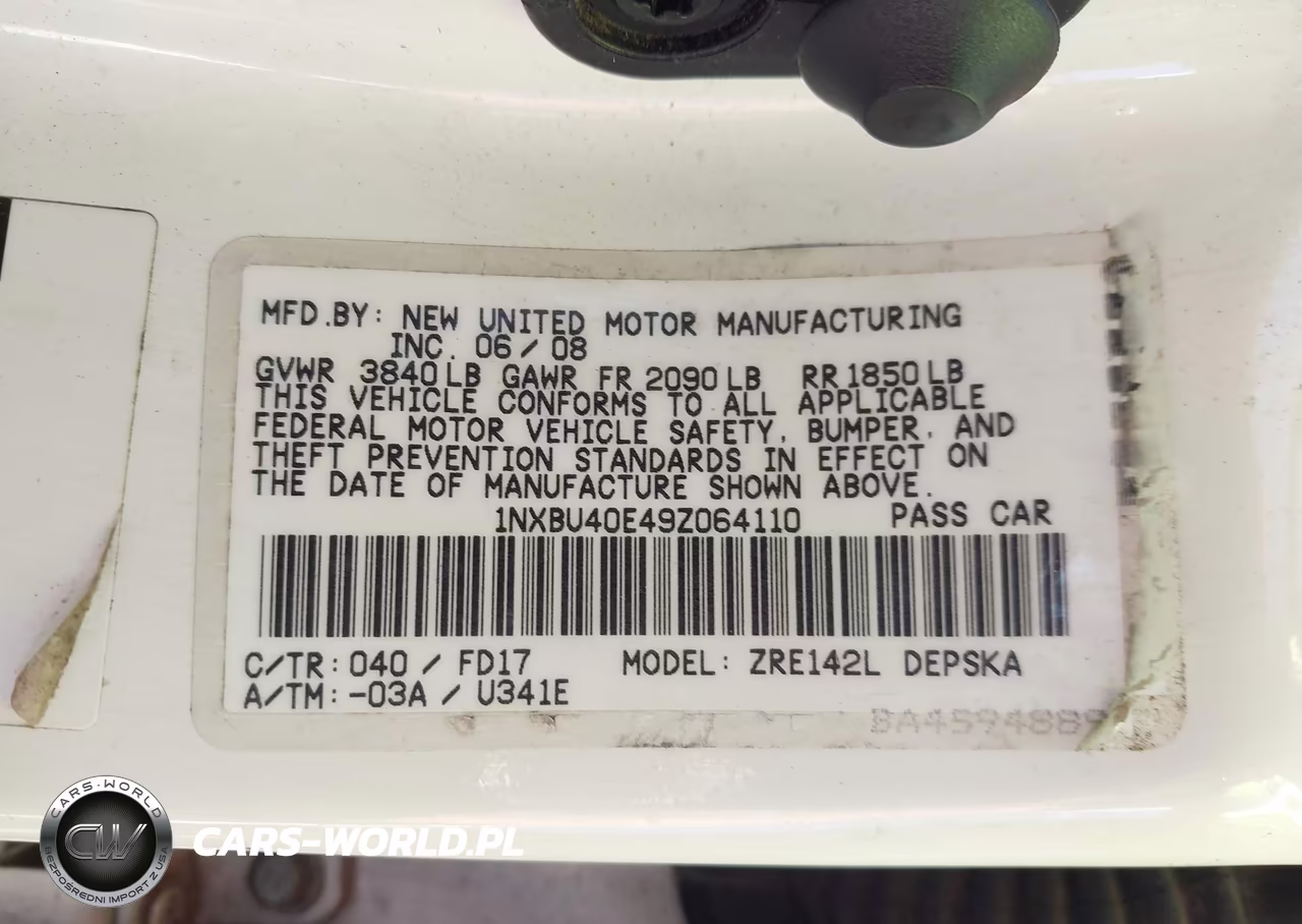 2009 Toyota Corolla S VIN:1NXBU40E49Z064110 - 9