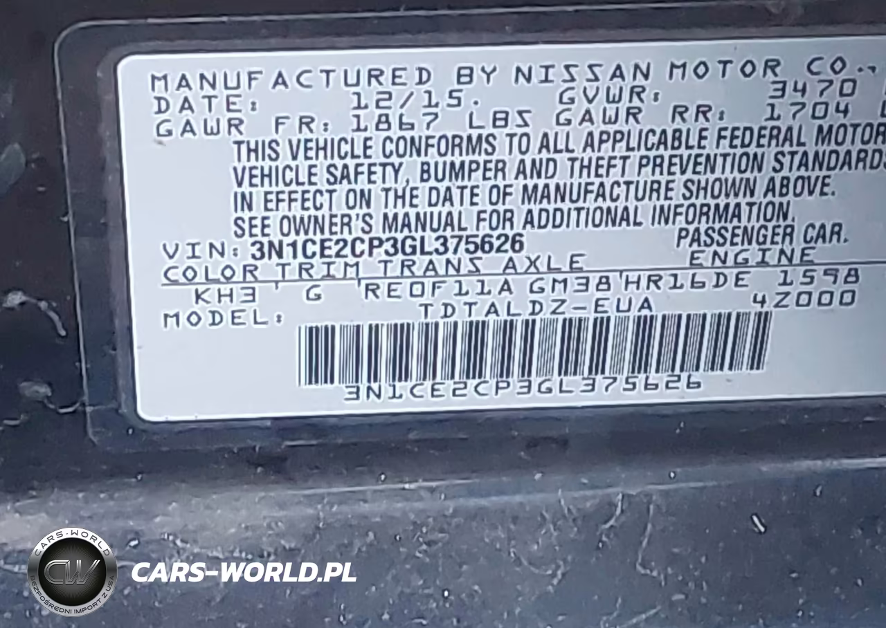 2016 Nissan Versa Note Sv VIN:3N1CE2CP3GL375626 - 9