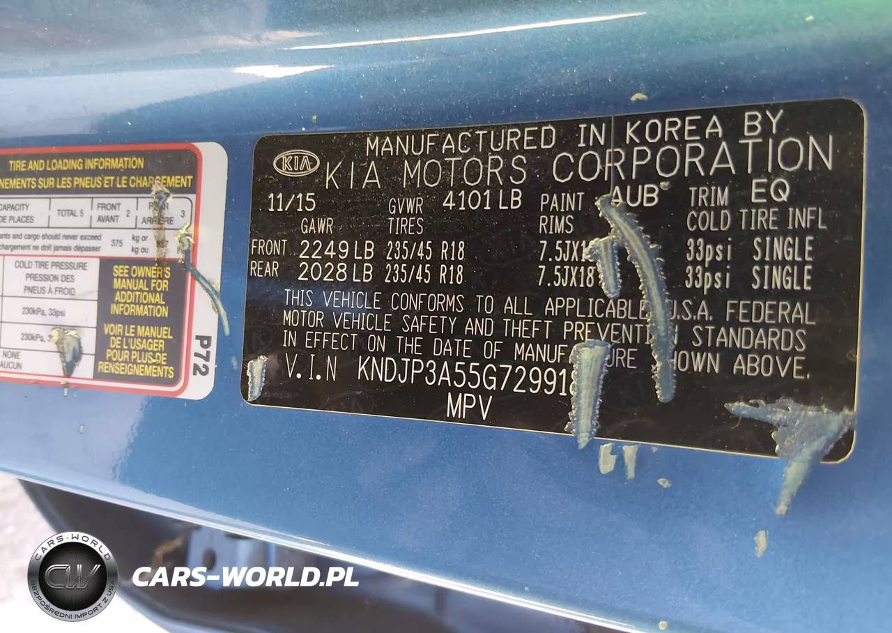 2016 Kia Soul + VIN:KNDJP3A55G7299188 - 9