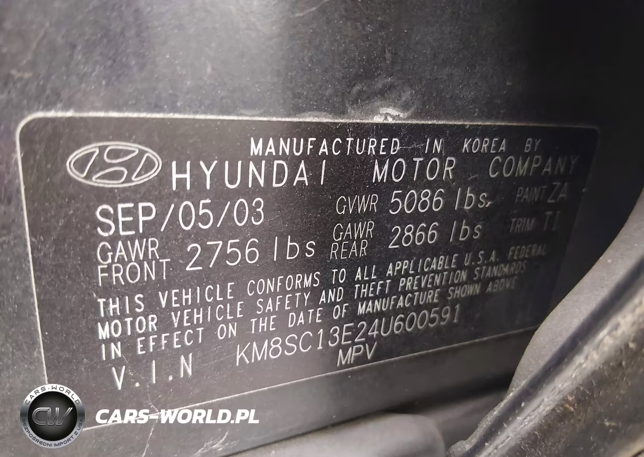 2004 Hyundai Santa Fe Gls-Lx VIN:KM8SC13E24U600591 - 9