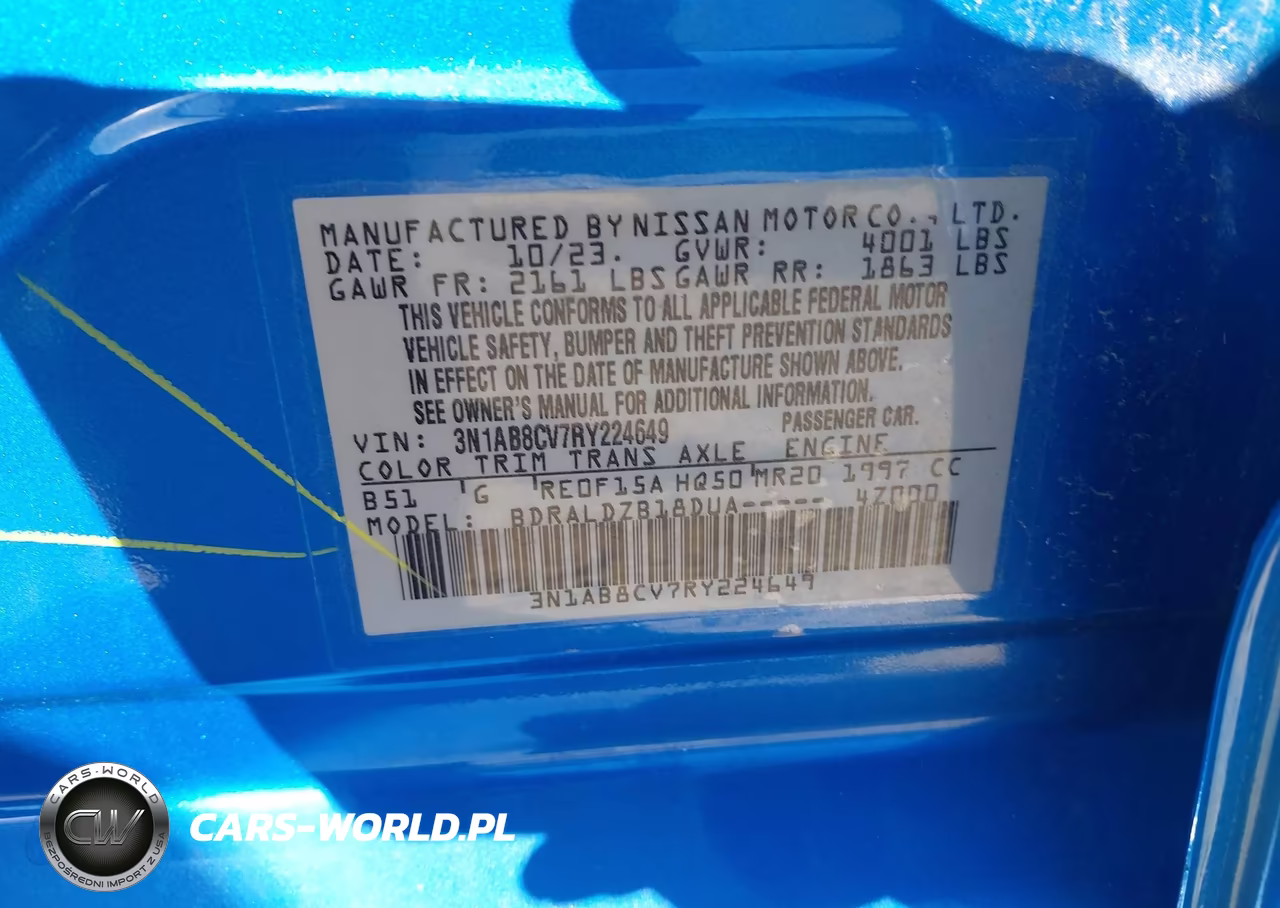 2024 Nissan Sentra Sv Xtronic Cvt VIN:3N1AB8CV7RY224649 - 9