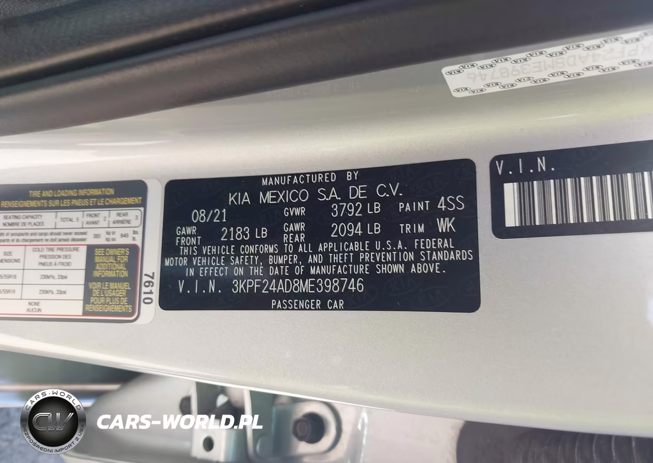 2021 Kia Forte Lxs VIN:3KPF24AD8ME398746 - 9