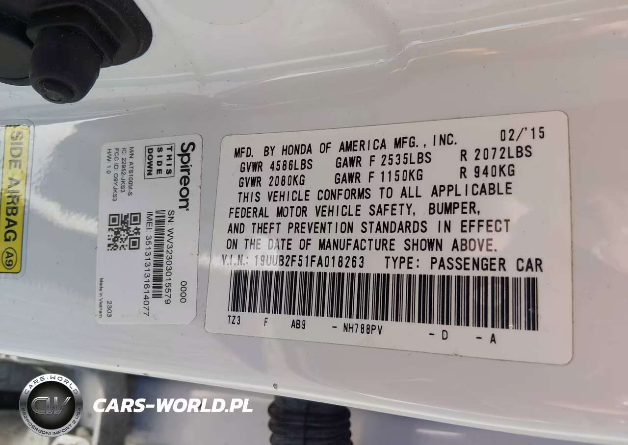 2015 Acura Tlx V6 Tech VIN:19UUB2F51FA018263 - 9