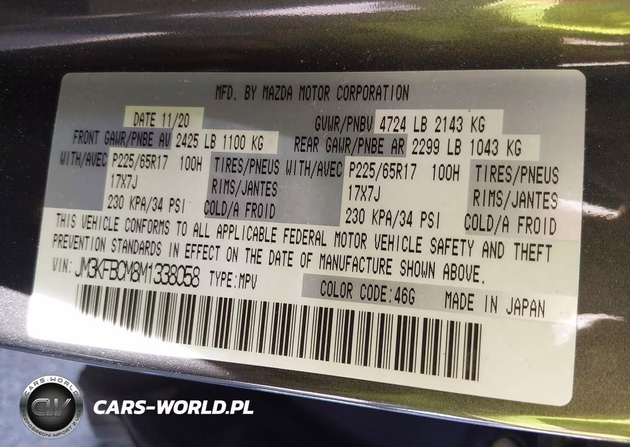 2021 Mazda Cx-5 Touring VIN:JM3KFBCM8M1338058 - 9