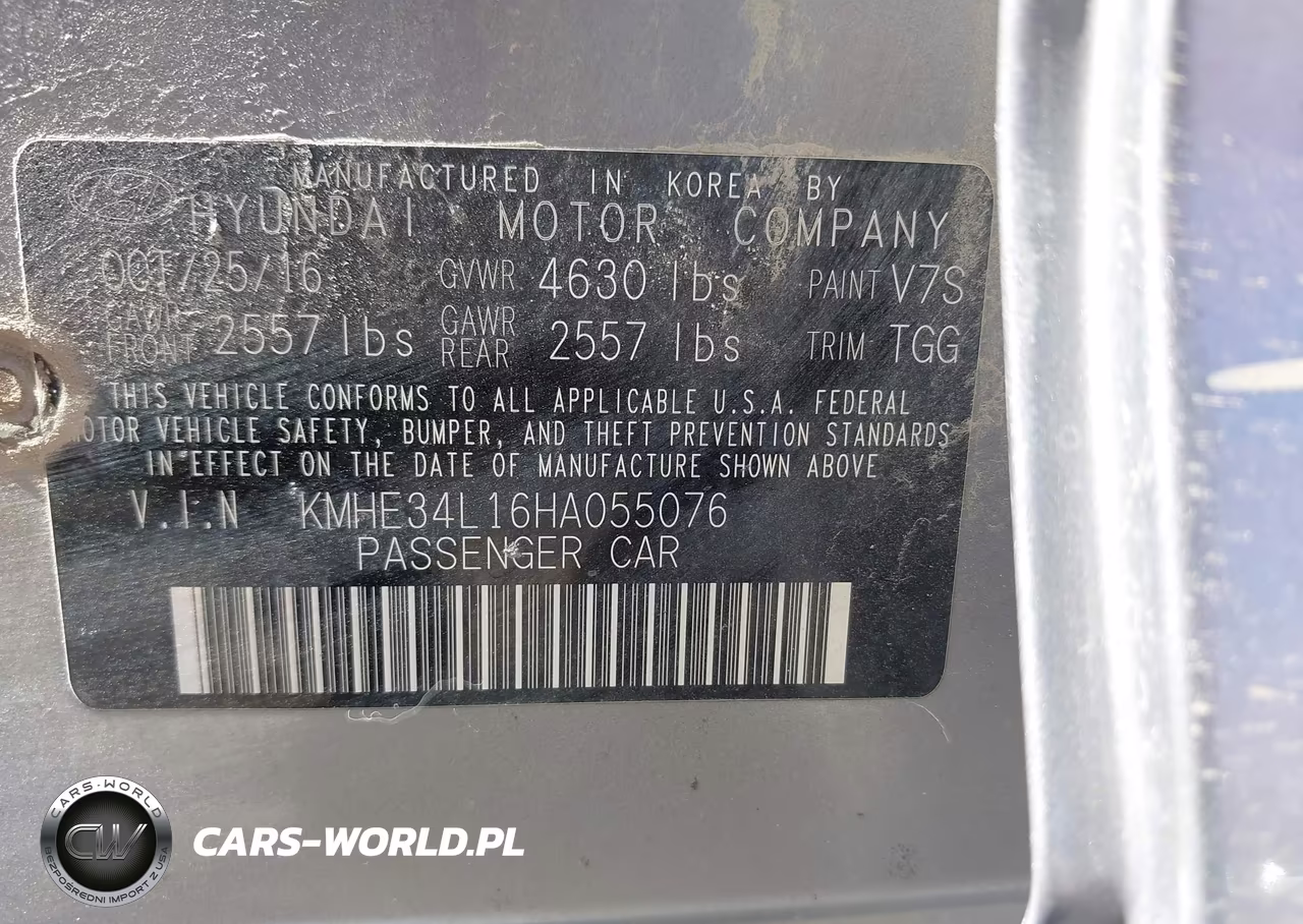2017 Hyundai Sonata Hybrid Limited VIN:KMHE34L16HA055076 - 9