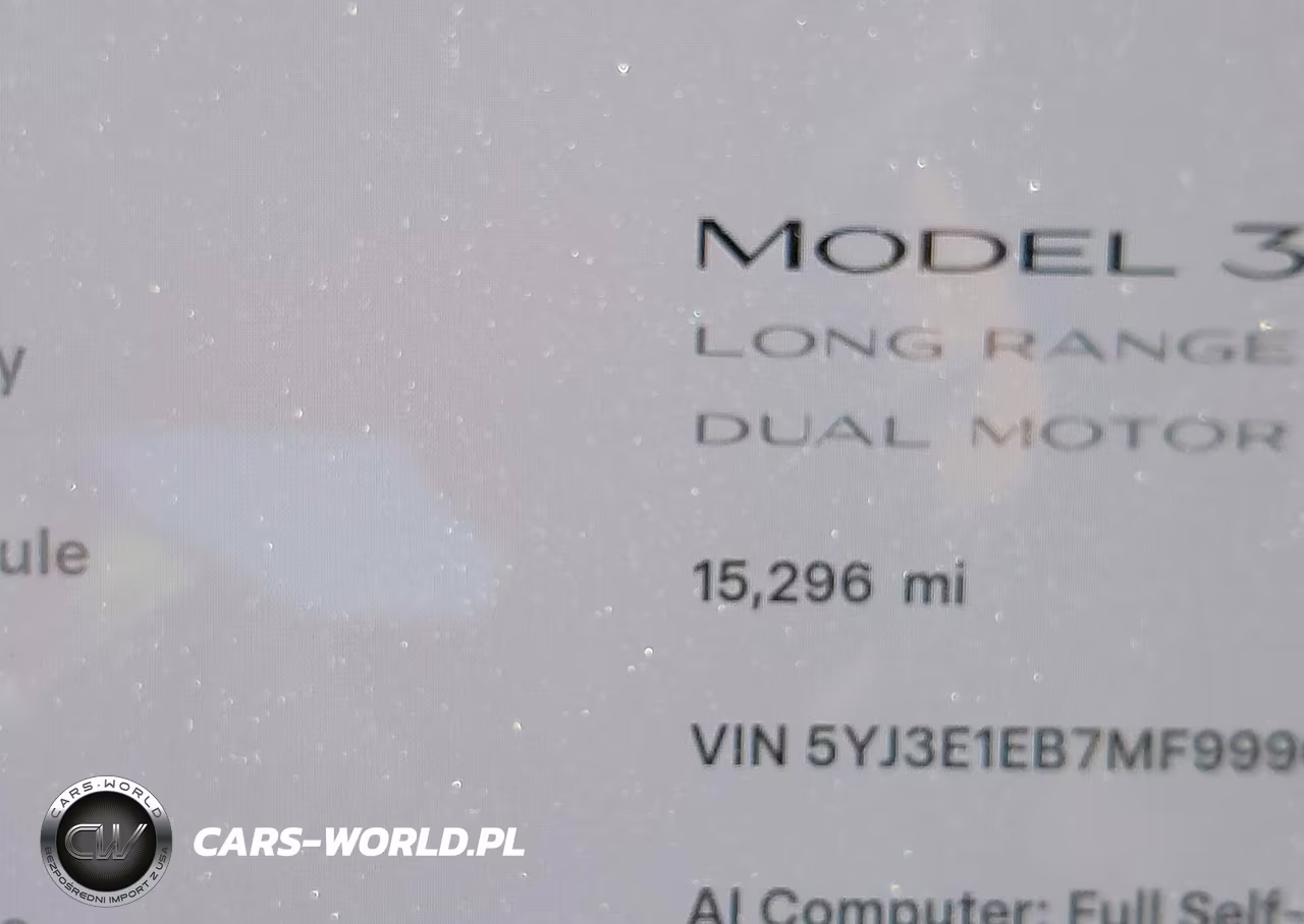 2021 Tesla Model 3 Long Range Dual Motor All-Wheel Drive VIN:5YJ3E1EB7MF999013 - 15