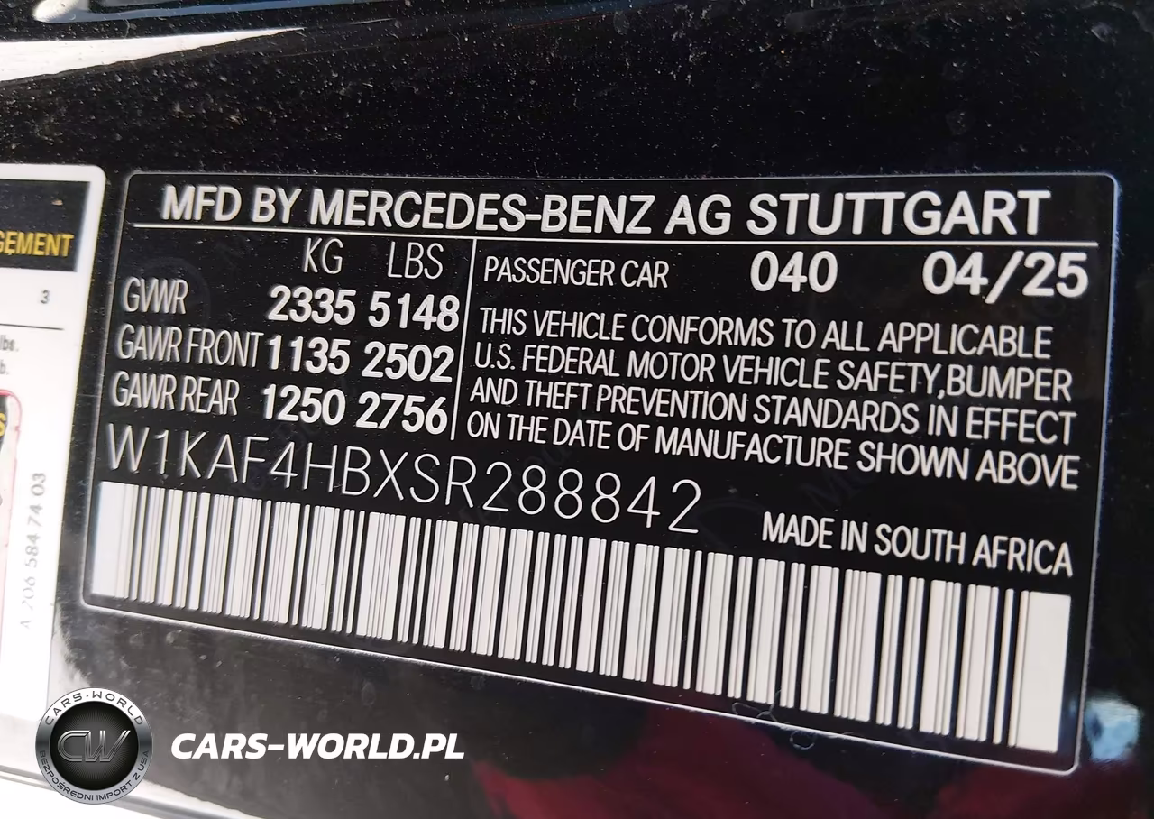 2025 Mercedes-Benz C 300 VIN:W1KAF4HBXSR288842 - 9