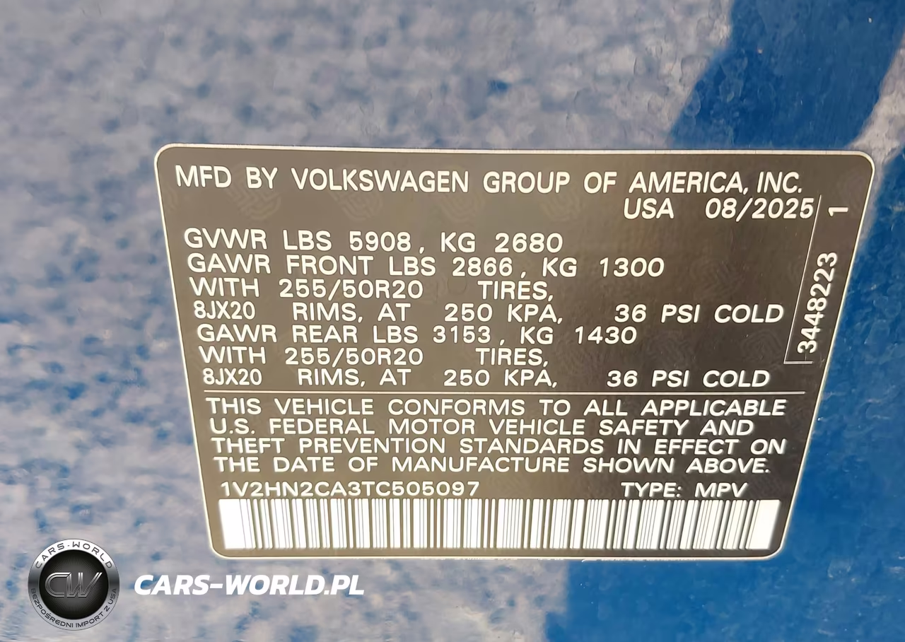 2026 Volkswagen Atlas Se With Technology VIN:1V2HN2CA3TC505097 - 9