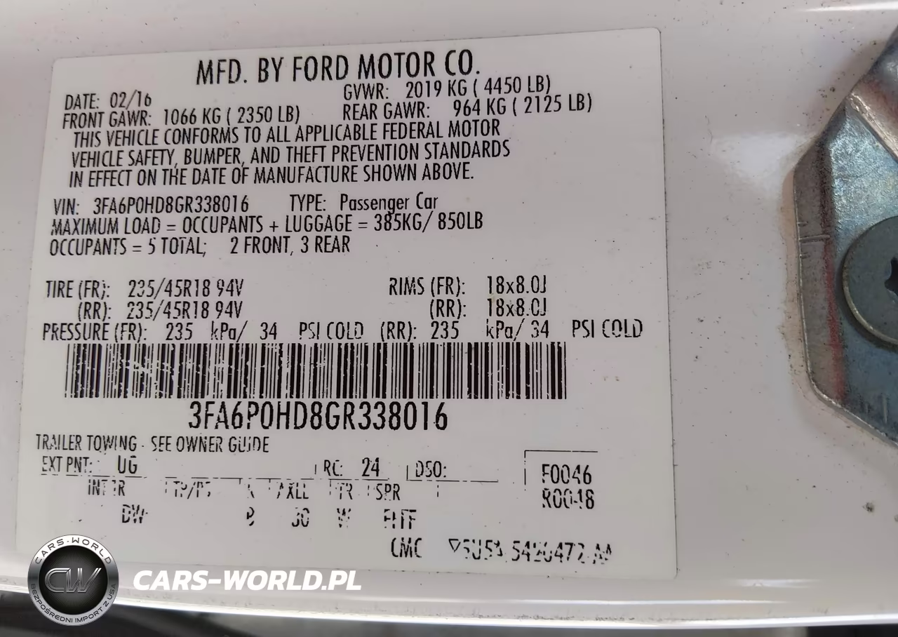 2016 Ford Fusion Se VIN:3FA6P0HD8GR338016 - 9