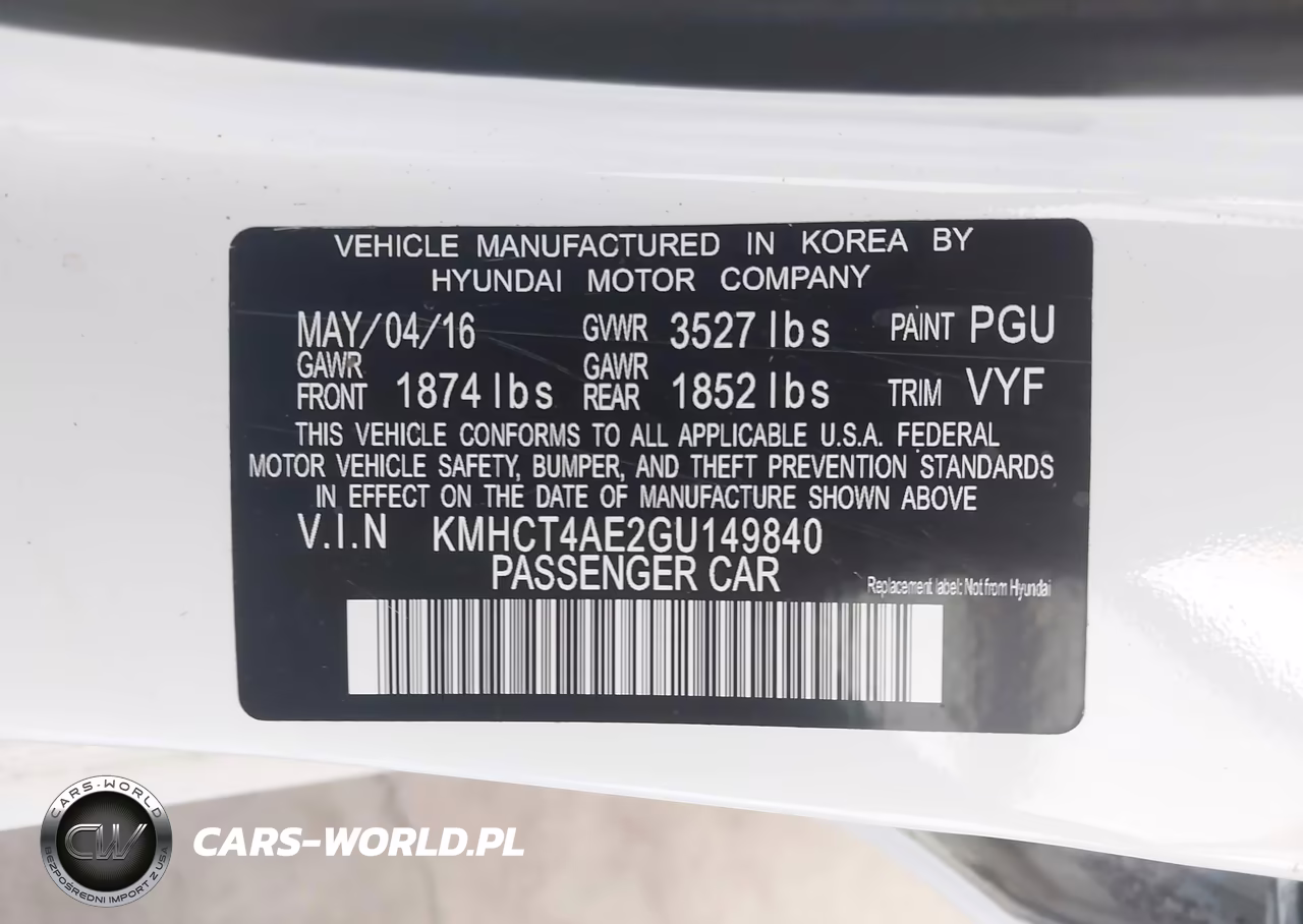 2016 Hyundai Accent Se VIN:KMHCT4AE2GU149840 - 9