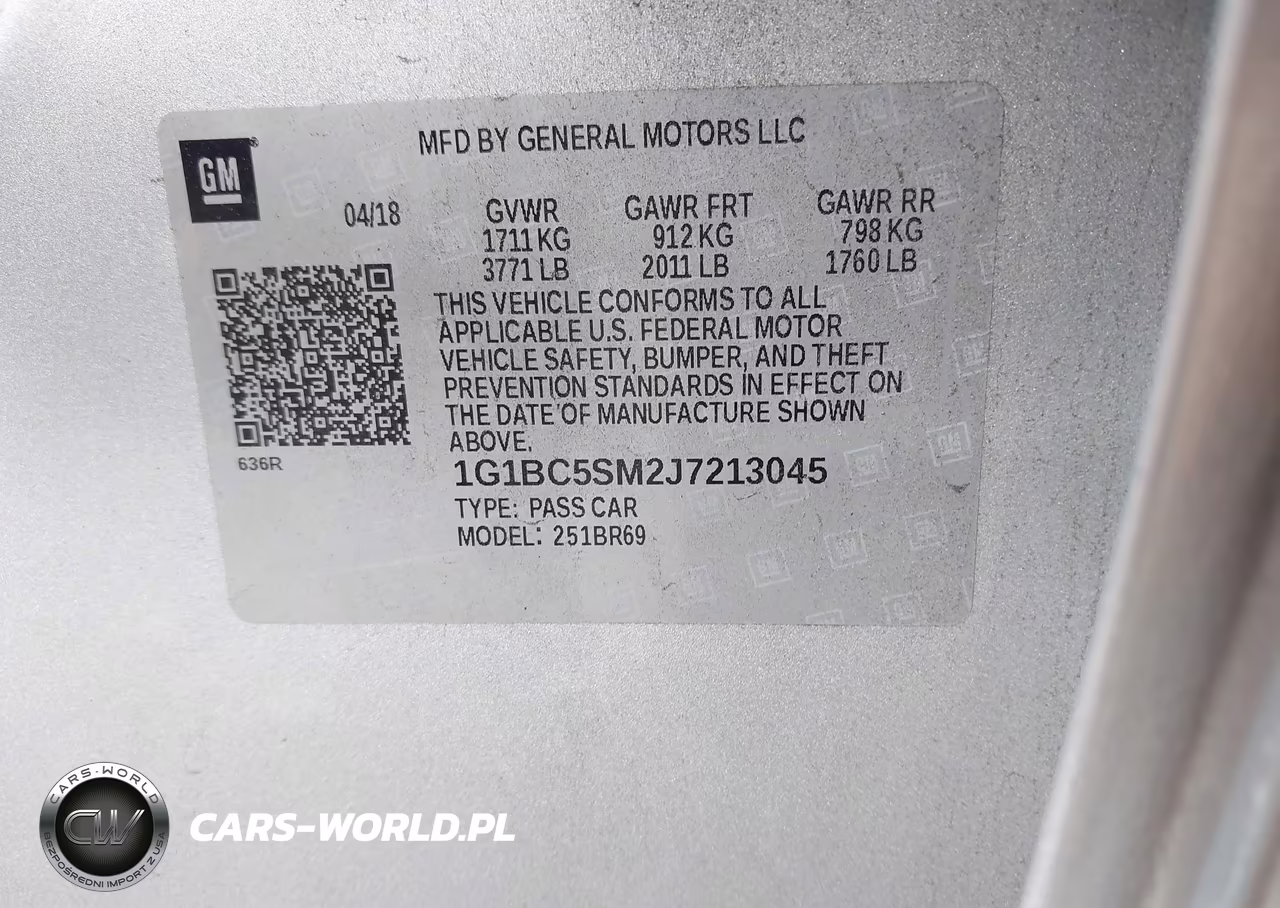 2018 Chevrolet Cruze Ls Auto VIN:1G1BC5SM2J7213045 - 9