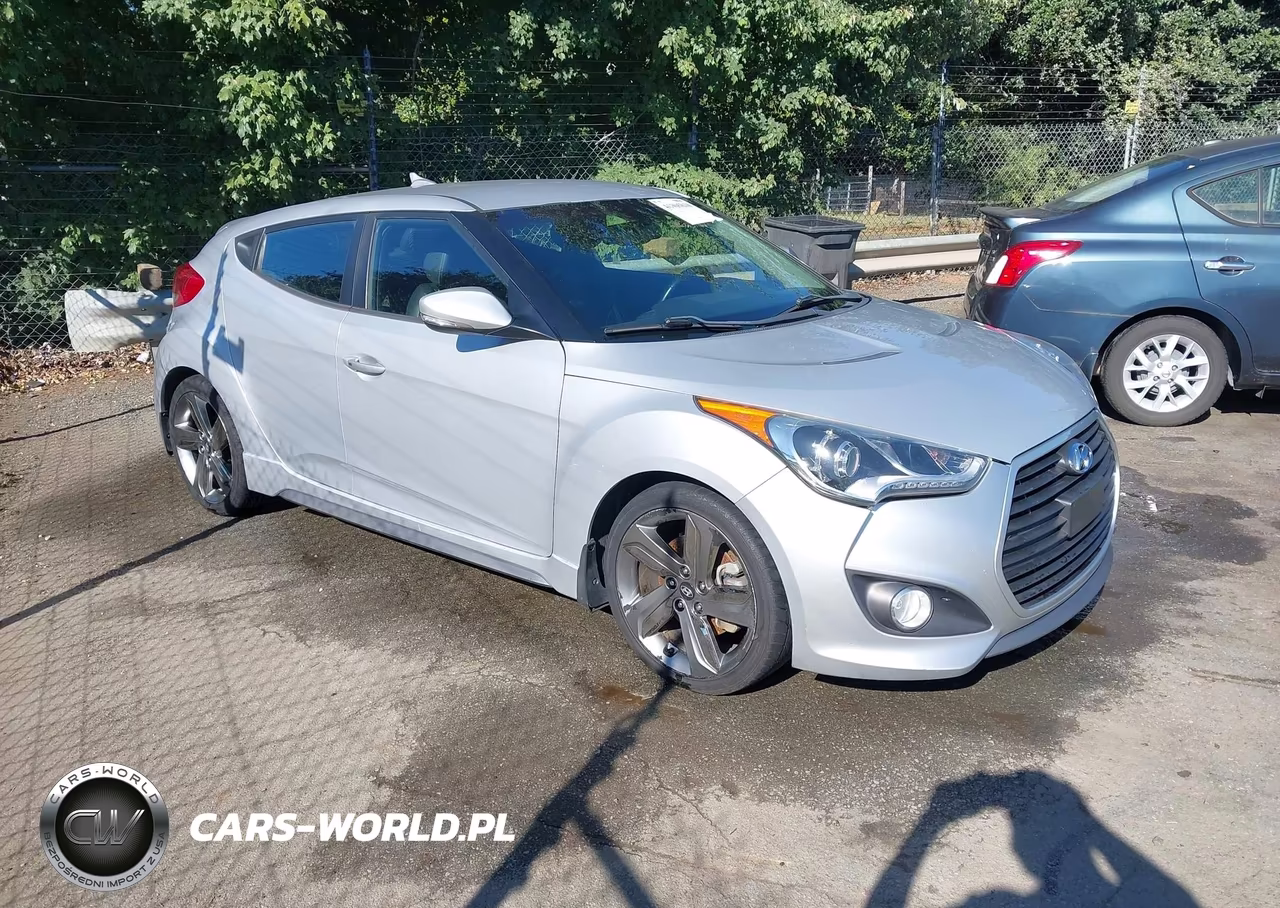2015 Hyundai Veloster Turbo VIN:KMHTC6AE6FU244489 - 1