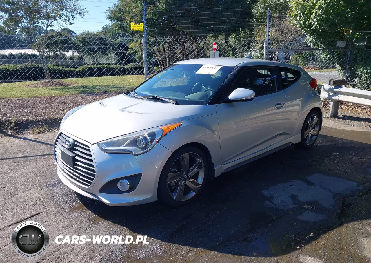 2015 Hyundai Veloster Turbo VIN:KMHTC6AE6FU244489 - 2
